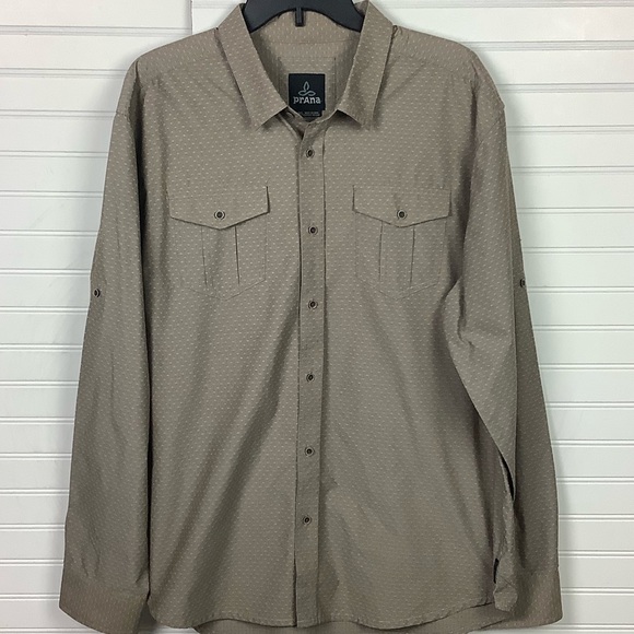 prAna women’s Long Sleeve Button Down Casual Shirt - Picture 1 of 8